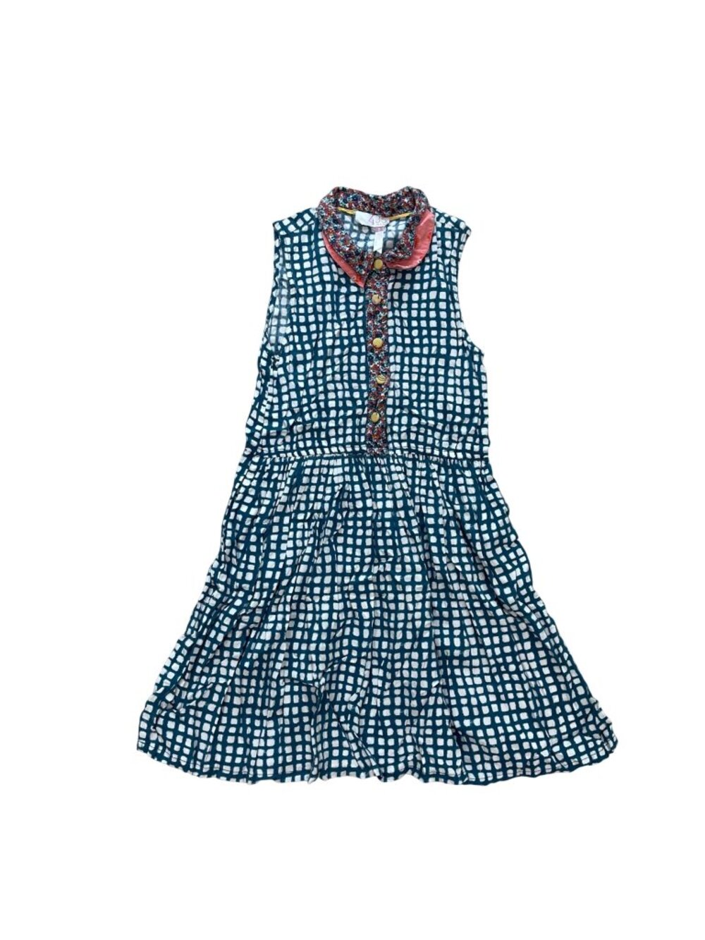 Matilda Jane 435 Friends Forever‎ Gloria Dress Girls Size 8 Rayon Pockets Collar